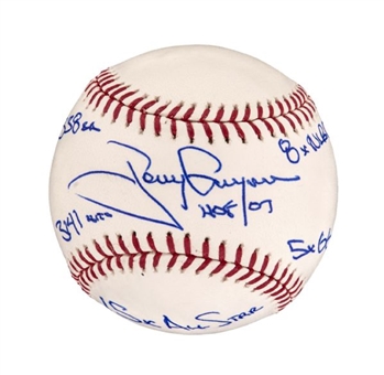 Tony Gwynn Single-Signed Baseball With 6 Inscriptions